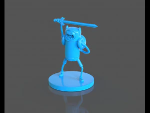 finn the human sculpture 3D Print Model