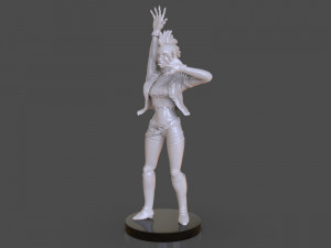 stylized punk storm figurine 3D प्रिंट मॉडल