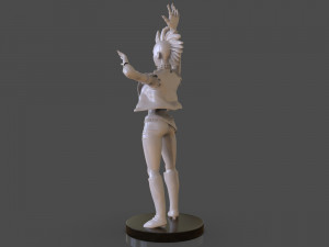 stylized punk storm figurine 3D प्रिंट मॉडल