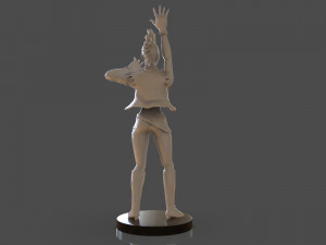 stylized punk storm figurine 3D प्रिंट मॉडल