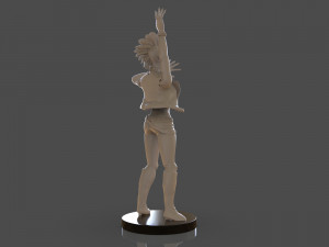 stylized punk storm figurine 3D प्रिंट मॉडल