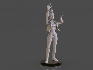stylized punk storm figurine 3D प्रिंट मॉडल