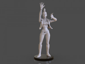 stylized punk storm figurine 3D प्रिंट मॉडल