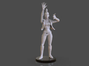 stylized punk storm figurine 3D Print Model