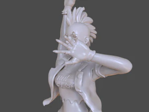 stylized punk storm figurine 3D Print Model