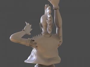 stylized punk storm figurine 3D प्रिंट मॉडल