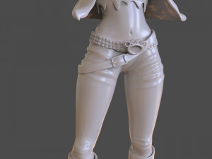 stylized punk storm figurine 3D प्रिंट मॉडल