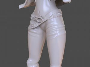 stylized punk storm figurine 3D प्रिंट मॉडल