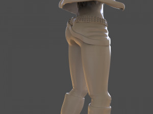 stylized punk storm figurine 3D प्रिंट मॉडल