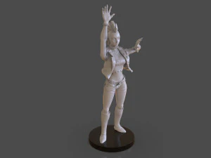 stylized punk storm figurine 3D Print Model
