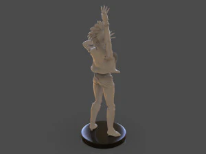 stylized punk storm figurine 3D Print Model