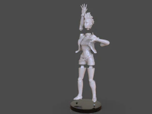 stylized punk storm figurine 3D Print Model