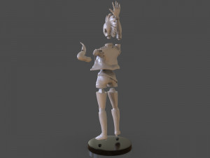 stylized punk storm figurine 3D प्रिंट मॉडल