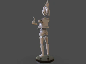 stylized punk storm figurine 3D Print Model