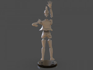 stylized punk storm figurine 3D प्रिंट मॉडल