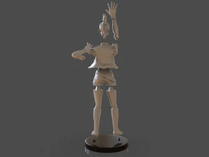 stylized punk storm figurine 3D Print Model