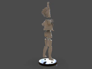 stylized punk storm figurine 3D Print Model