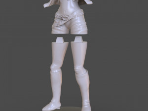stylized punk storm figurine 3D प्रिंट मॉडल