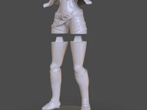 stylized punk storm figurine 3D Print Model