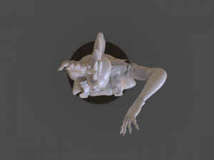stylized punk storm figurine 3D प्रिंट मॉडल