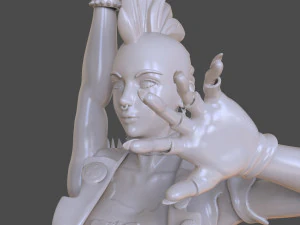 stylized punk storm figurine 3D Print Model