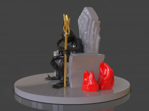 cuphead the devil sculpture 3D Print Model