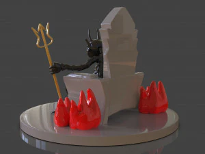 cuphead the devil sculpture 3D Print Model