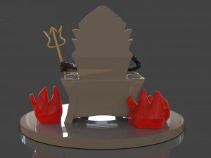 cuphead the devil sculpture 3D Print Model