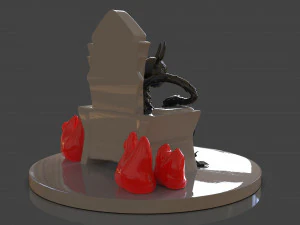 cuphead the devil sculpture 3D Print Model