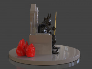 cuphead the devil sculpture 3D Print Model