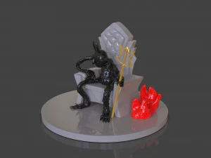 cuphead the devil sculpture 3D Print Model
