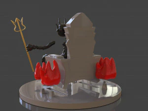 cuphead the devil sculpture 3D Print Model