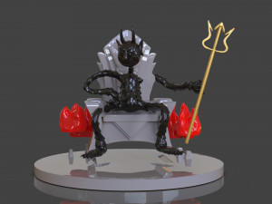 cuphead the devil sculpture 3D Print Model