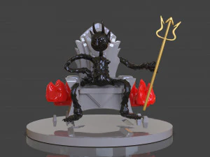 cuphead the devil sculpture 3D Print Model