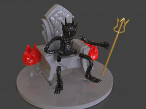 cuphead the devil sculpture 3D Print Model