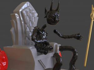 cuphead the devil sculpture 3D Print Model