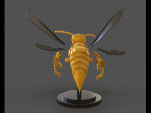 murdering asian hornet sculpture 3Dプリントモデル