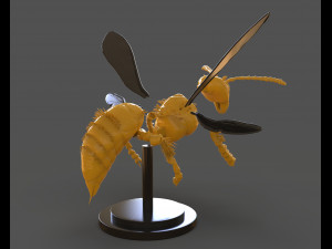 murdering asian hornet sculpture 3Dプリントモデル