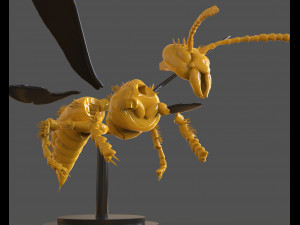 murdering asian hornet sculpture 3Dプリントモデル