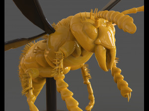 murdering asian hornet sculpture 3Dプリントモデル