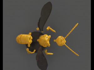 murdering asian hornet sculpture 3Dプリントモデル