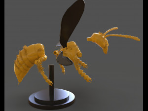 murdering asian hornet sculpture 3Dプリントモデル