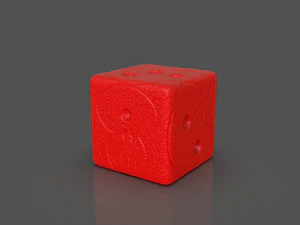 oogie boogie skull dice 3D Print Model