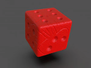 oogie boogie skull dice 3D Print Model