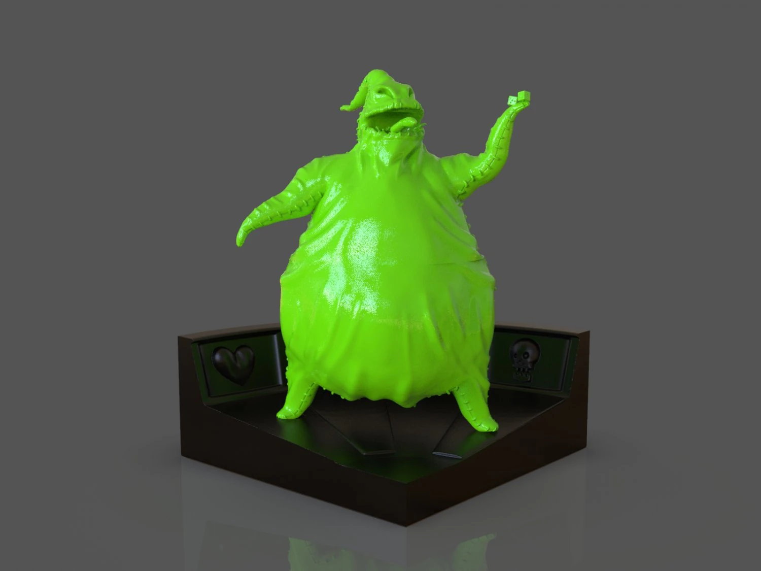 oogie boogie sculpture 3D Print Model .c4d .max .obj .3ds .fbx .stl .blend 