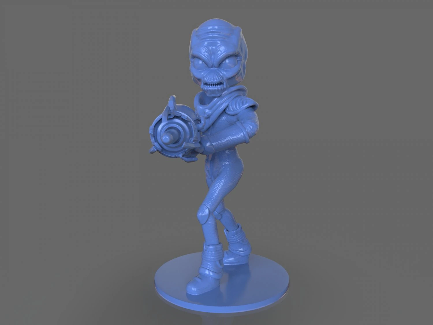 alien crypto 137 sculpture 3D Print Model .c4d .max .obj .3ds .fbx .stl .blend 