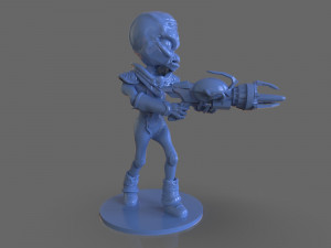 alien crypto 137 sculpture Modèles 3D en vedette