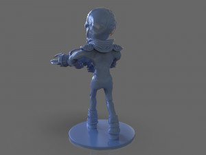alien crypto 137 sculpture Modèles 3D en vedette