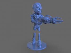 alien crypto 137 sculpture Modèles 3D en vedette