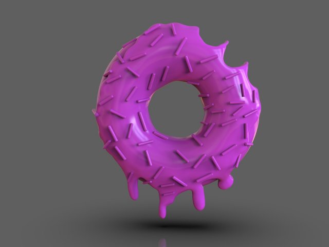 big donut 3d print 3D-printmodel .c4d .max .obj .3ds .fbx .stl .blend 